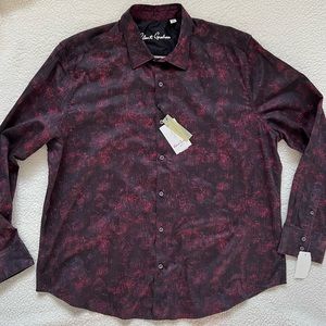 NEW Robert Graham Men's Cotton Jacquard Shirt